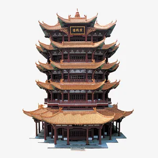 黄鹤楼，建筑，古代，装饰免抠