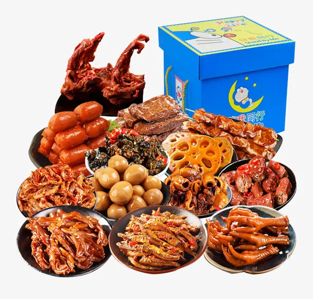 三只松鼠一箱麻辣零食小吃免抠