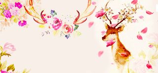 粉色花瓣童趣黄色banner背景高清