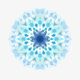 蓝色万花筒背景矢量素材