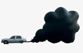 创意汽车尾气免抠