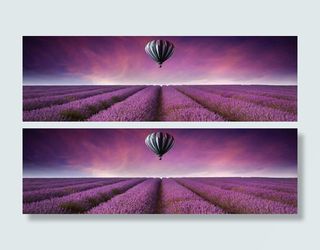 紫色浪漫薰衣草海洋淘宝海报背景