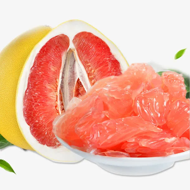 红肉柚子海报柚子水果柚子茶红袖免抠