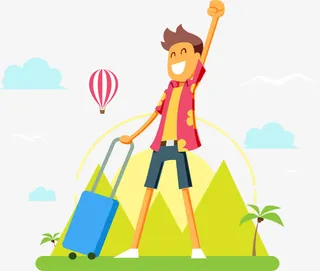 毕业旅行季免抠