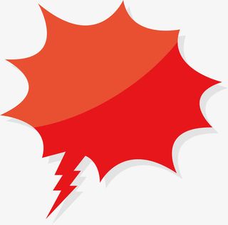 红色火爆爆炸贴免抠