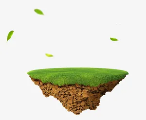 漂浮小岛免抠漂浮叶子元素