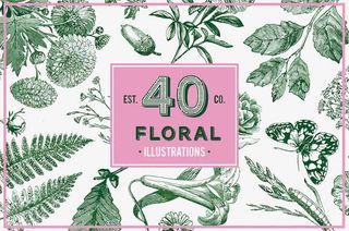 矢量绿色植物背景