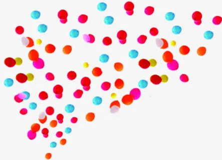 彩色开业气球装饰免抠