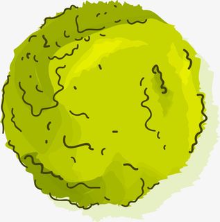 绿色渐变春季水彩树顶免抠 绿色渐变春季水彩树顶免抠