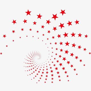 红色星星免抠