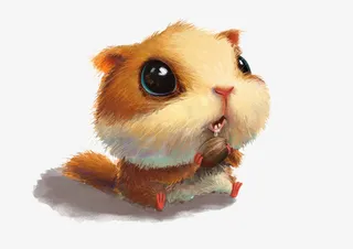 可爱吃坚果松鼠高清电商免抠