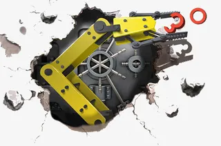 破墙立体图机械免抠