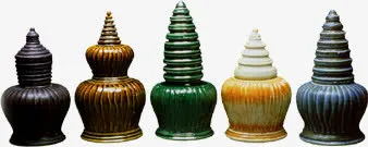 彩色中国风瓷器摆件免抠