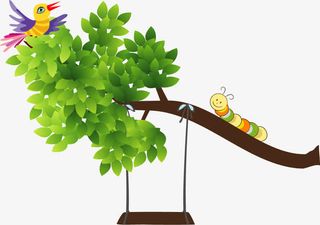 矢量卡通树枝免抠