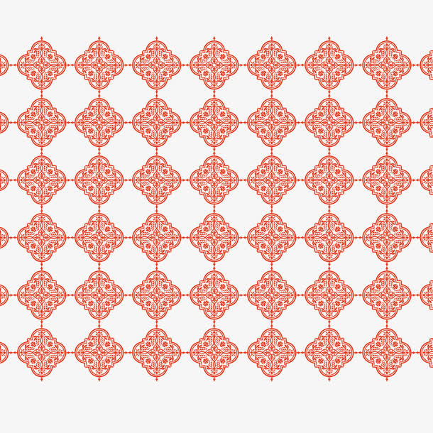 红色中国风节日底纹装饰免抠