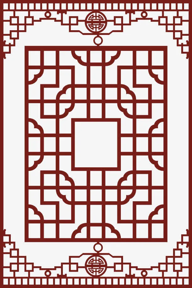 古典门窗免抠
