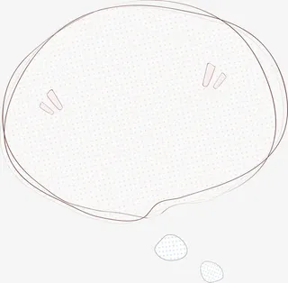 手绘线条对话框免抠