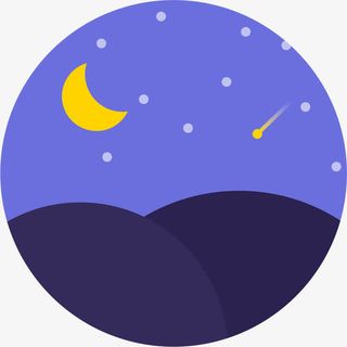 蓝色的夜空免抠