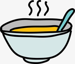 卡通一碗汤免抠