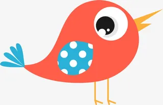 大眼睛卡通小鸟免抠