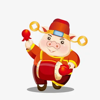 喜庆敲鼓迎新年无背景