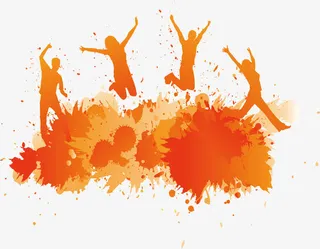 手绘矢量人物免抠