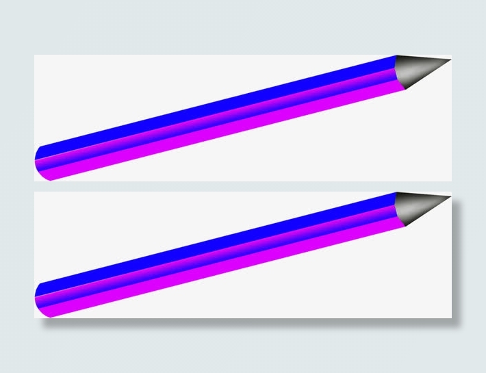 倾斜的蓝色紫色铅笔招聘素材免抠