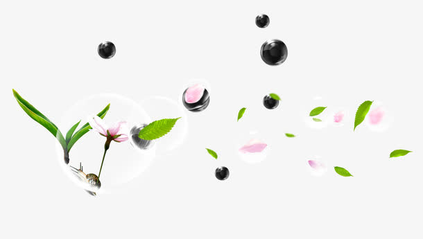 树叶花朵花瓣漂浮素材免抠