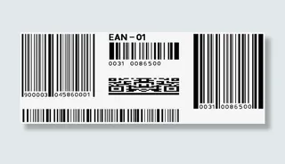 商品条码二维码矢量免抠