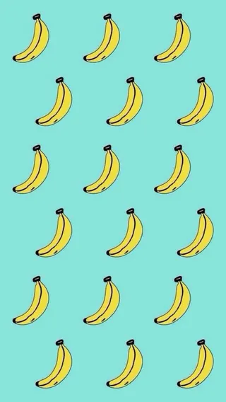 黄色卡通香蕉海报背景壁纸