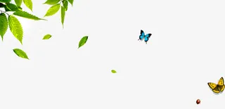 春暖花开蝴蝶飞舞免抠