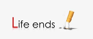 创意素材——烟终结了生命免抠