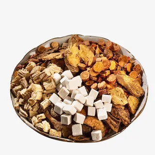 党参茯苓滋补汤素材免抠