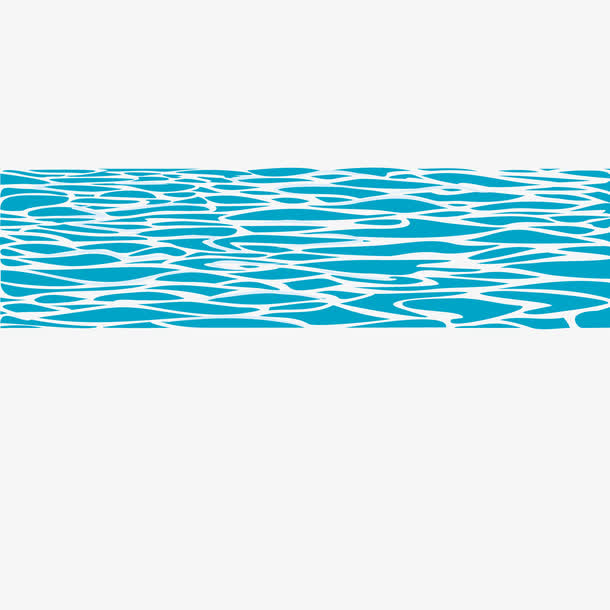 平静的海平面矢量素材免抠