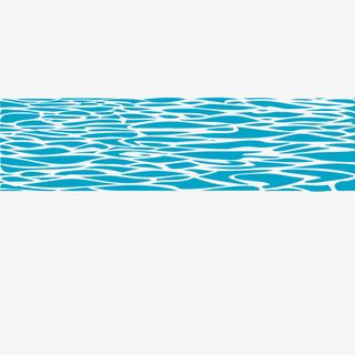 平静的海平面矢量素材免抠