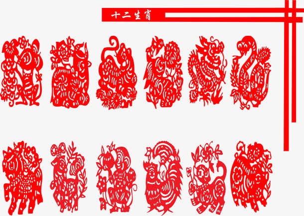 传统剪纸免抠