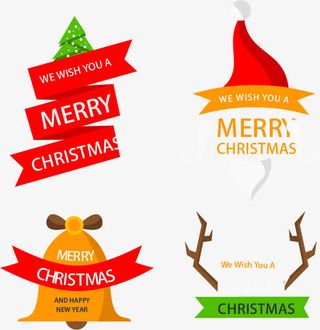 圣诞节祝福标语免抠