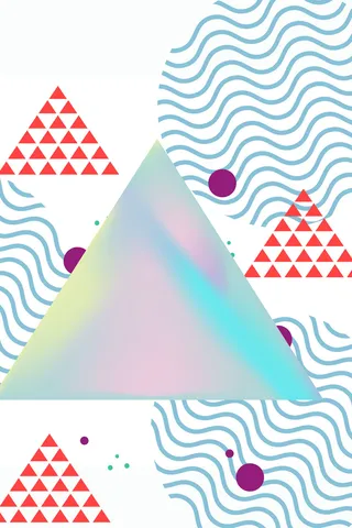 清新简约撞色时尚促销几何背景高清