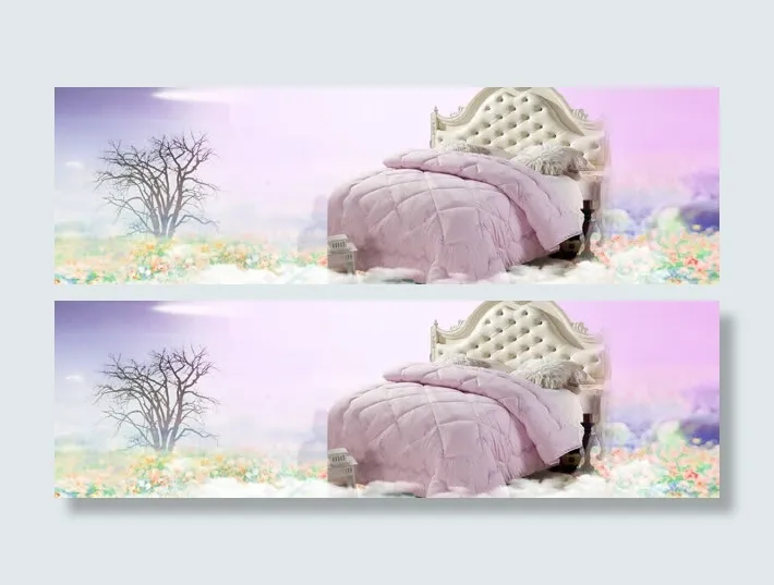 淘宝天猫家纺设计banner背景图
