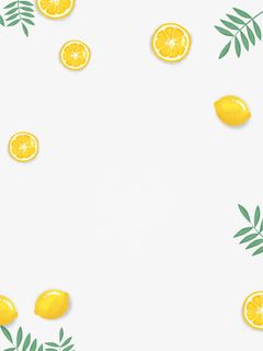 清新柠檬装饰图案免抠免抠手绘/卡通卡通元素