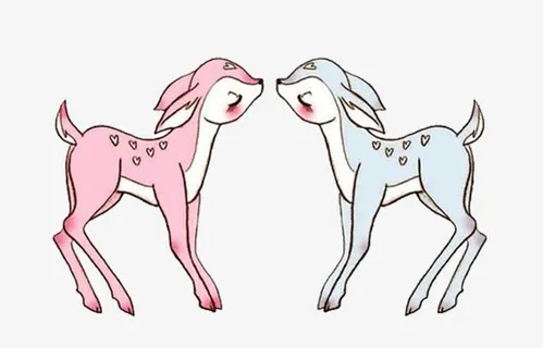 相亲相爱的小鹿免抠 相亲相爱的小鹿免抠