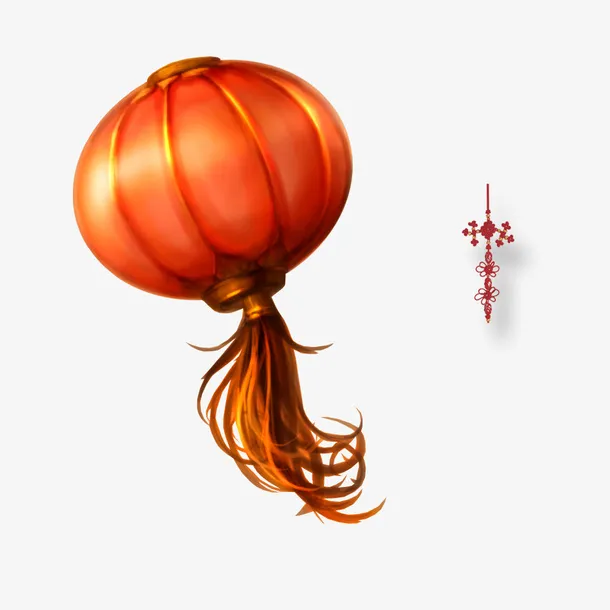 春节红色灯笼免抠
