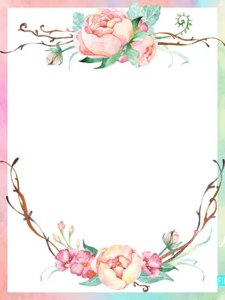 彩色边框花边背景高清