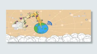 卡通地球背景高清