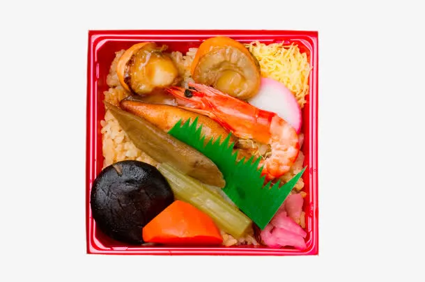 日式料理海鲜盒饭免抠