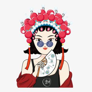 国潮风装饰元素免抠