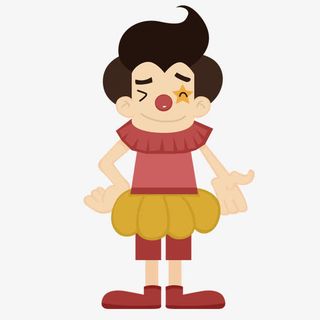 卡通小丑形象免抠