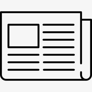 折叠报纸图标免抠