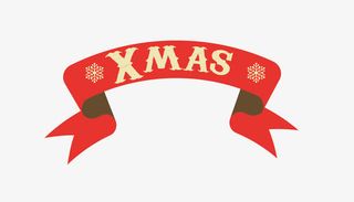 圣诞节彩带免抠