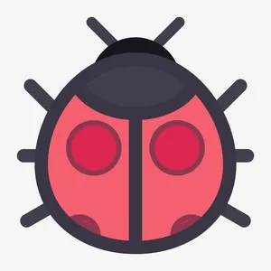 手绘七星瓢虫免抠
